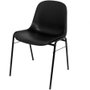 NOWY STYL Silla Beta de PVC Negro sin brazos